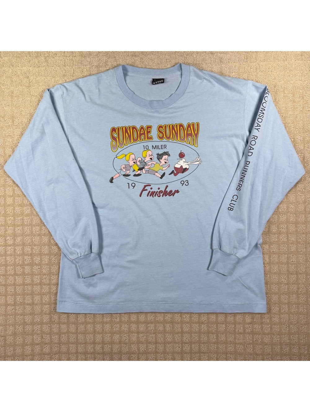 Vintage Ice Cream Sundae long sleeve shirt size XL